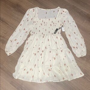 Liberty Love White and Red Kids Dress